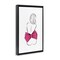 Stupell Industries Pink Bow Nude Floating Frame, design by Martina Pavlova